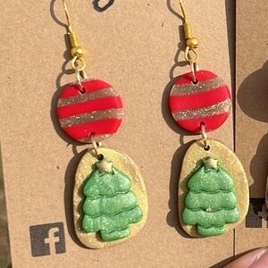 Christmas Polymer Clay Studs